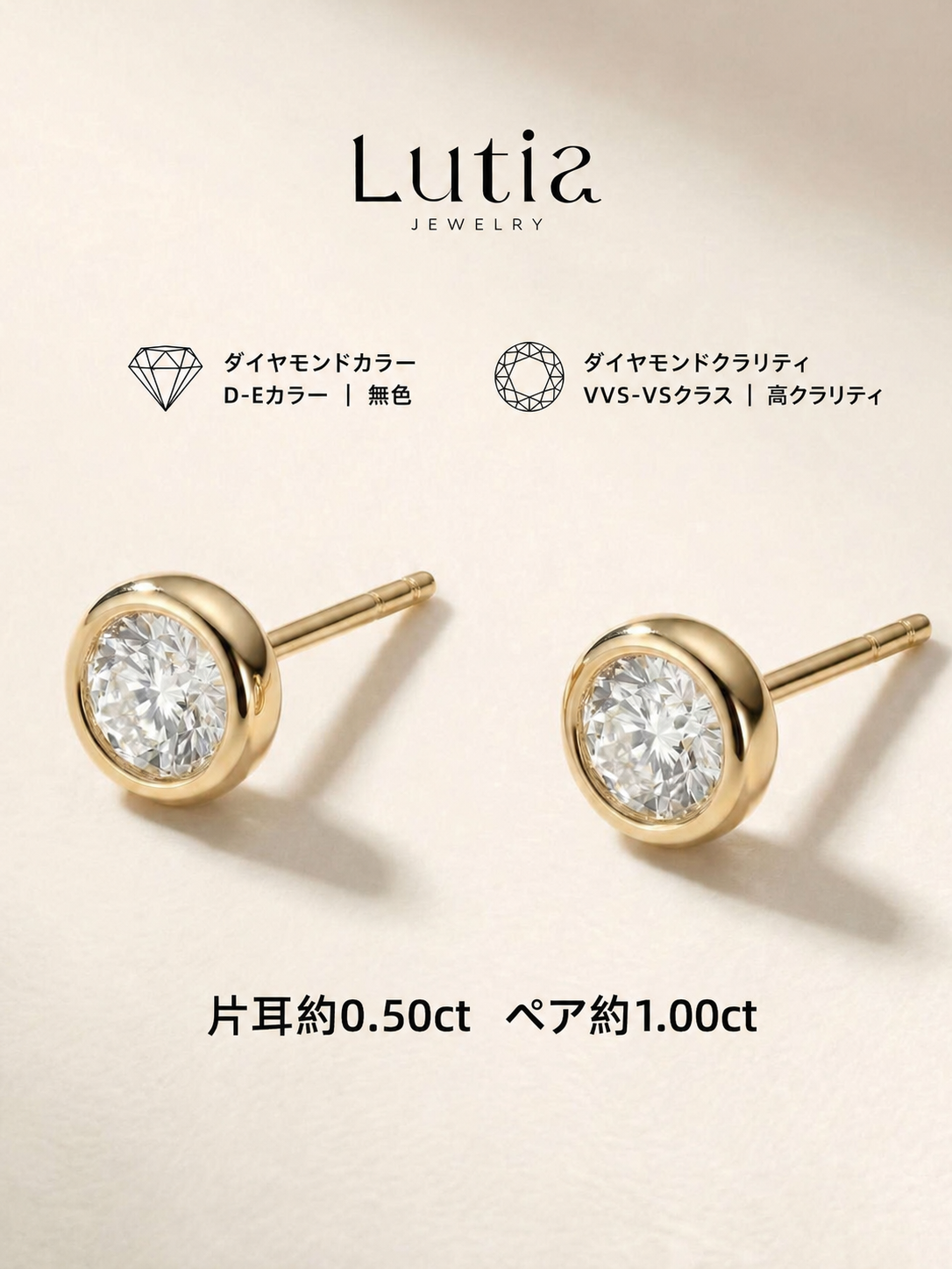 バブルデザイン スタッドピアス