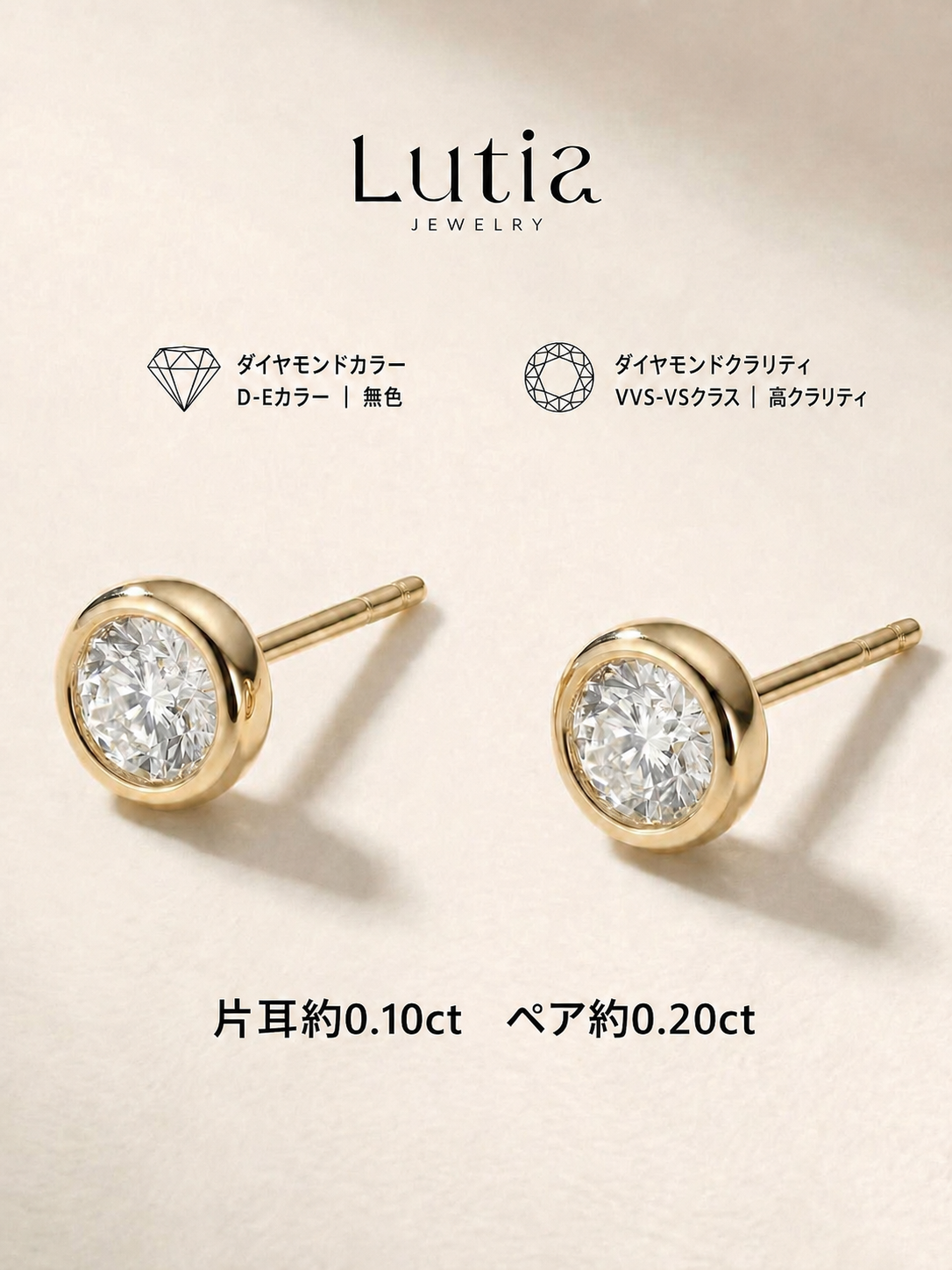 バブルデザイン スタッドピアス