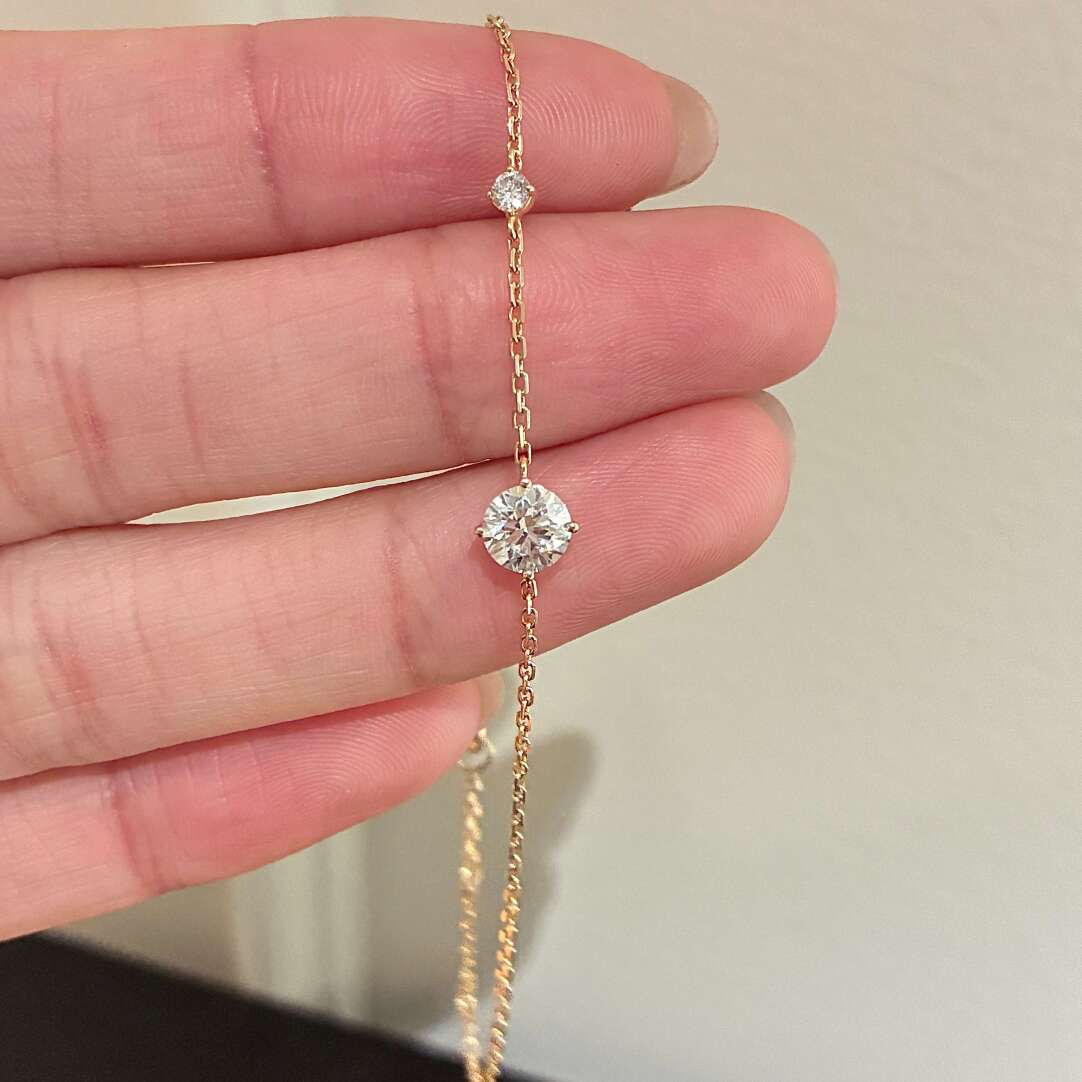 ラウンドソリティア ダイヤモンドブレスレット（0.5ct）