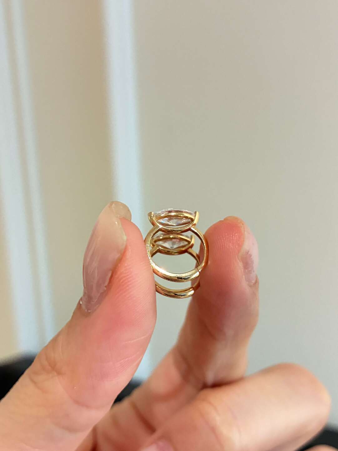 マーキスカット フープピアス