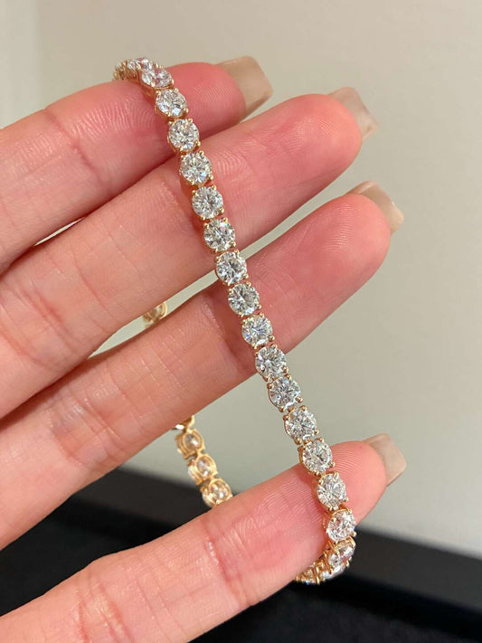 ラウンドダイヤ テニスブレスレット（1石約0.19ct）